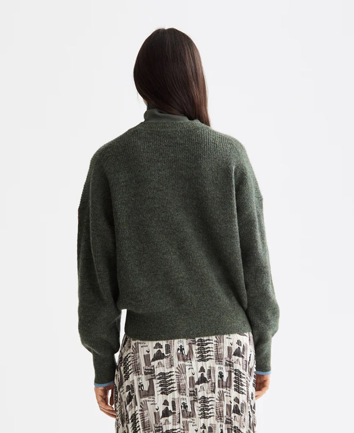 Fuzzy Crew Neck Pullover