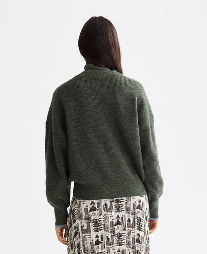 Fuzzy Crew Neck Pullover