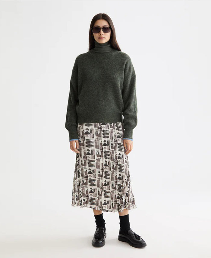 Fuzzy Crew Neck Pullover