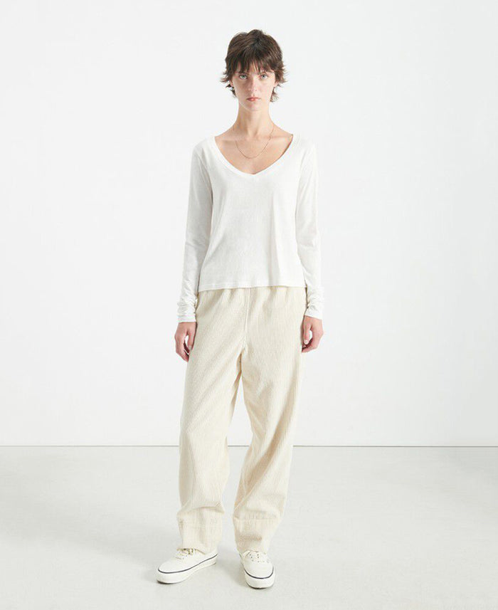 Gami V Neck LS Tee