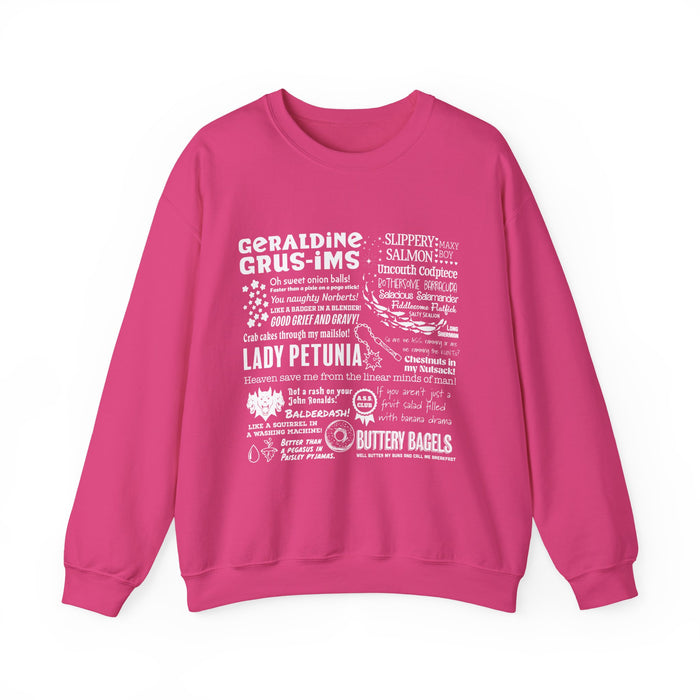 Zodiac Academy-themed oversized crewneck sweatshirt by thtgrlreads featuring white graphic text quotes on a vintage-washed pink Comfort Colors base, part of the Crewnecks collection.