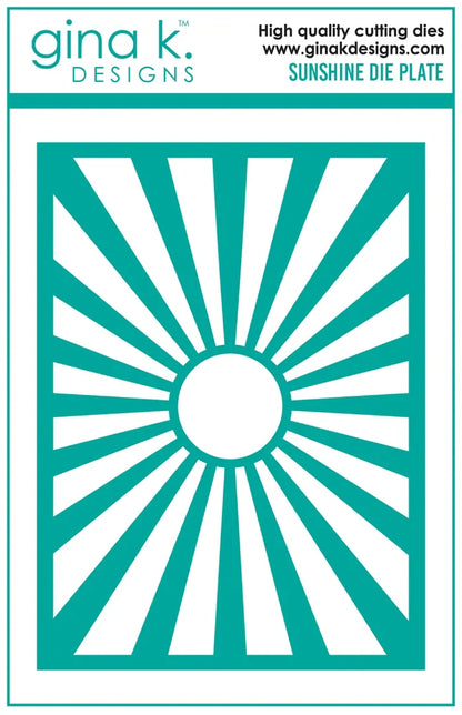 Gina K. Designs - Die Plate - Sunshine. Available at Embellish Away located in Bowmanville Ontario Canada.