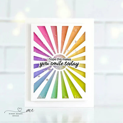 Gina K. Designs - Die Plate - Sunshine. Available at Embellish Away located in Bowmanville Ontario Canada. Example by Mindy Eggen