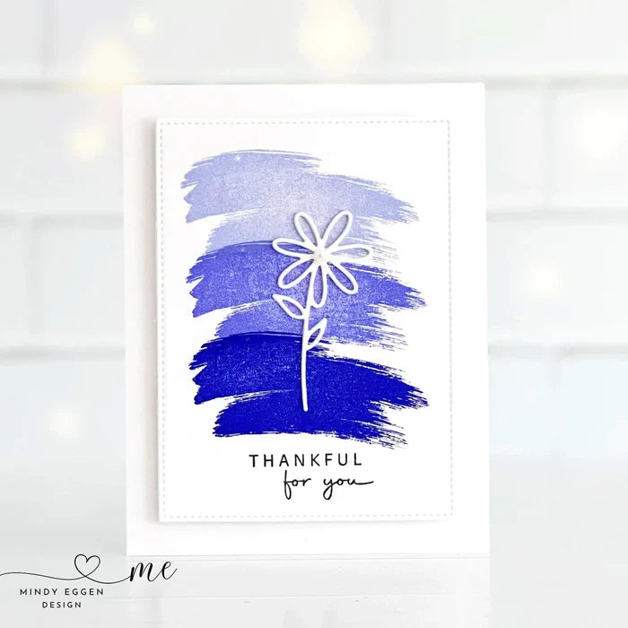 Gina K. Designs - Dies - Playful Posies. Gina K Designs wafer thin metal-etched dies are the highest quality available for your paper crafting projects. Available at Embellish Away located in Bowmanville Ontario Canada. Card example by Mindy Eggen.