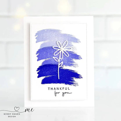 Gina K. Designs - Dies - Playful Posies. Gina K Designs wafer thin metal-etched dies are the highest quality available for your paper crafting projects. Available at Embellish Away located in Bowmanville Ontario Canada. Card example by Mindy Eggen.