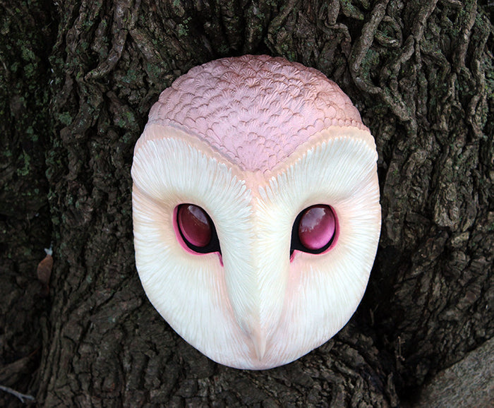GLOW IN THE DARK IRIDESCENT OWL MASK