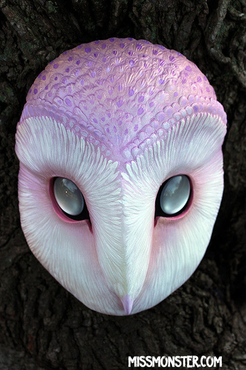 GLOW IN THE DARK IRIDESCENT OWL MASK