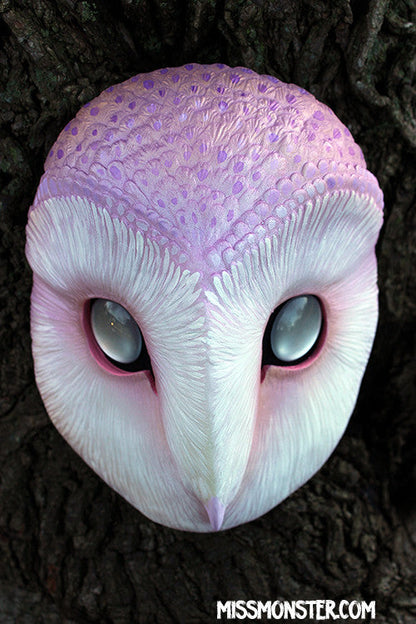 GLOW IN THE DARK IRIDESCENT OWL MASK