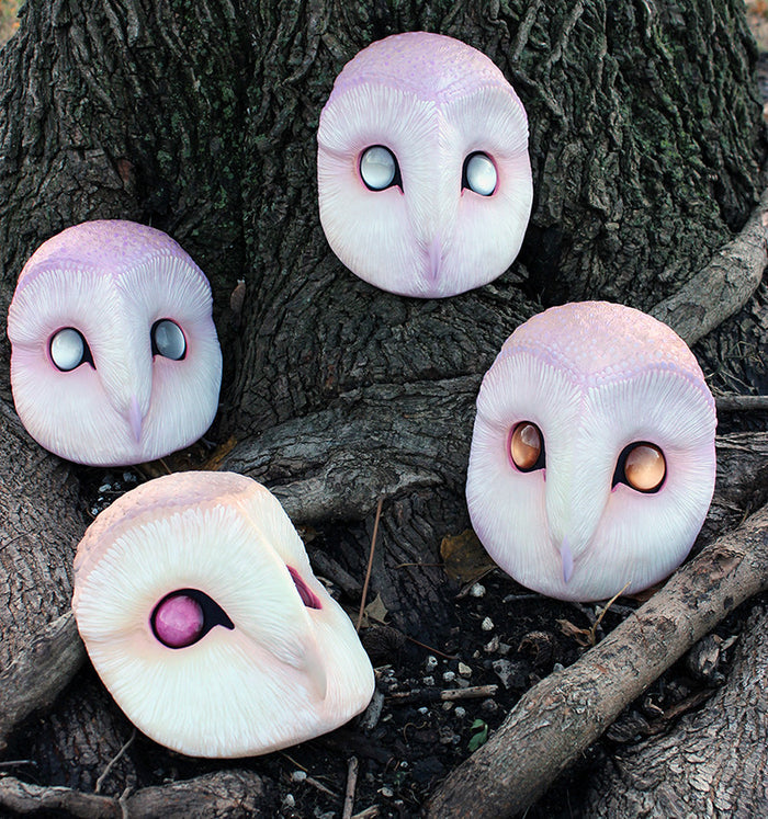 GLOW IN THE DARK IRIDESCENT OWL MASK