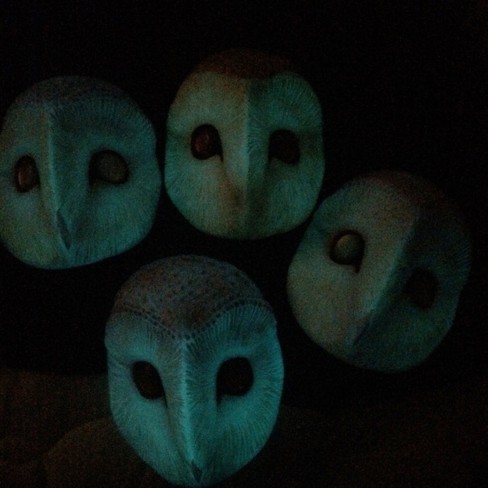 GLOW IN THE DARK IRIDESCENT OWL MASK