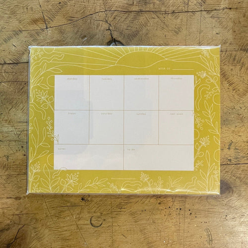 Golden Sun - Weekly Planner (8.5"x11")