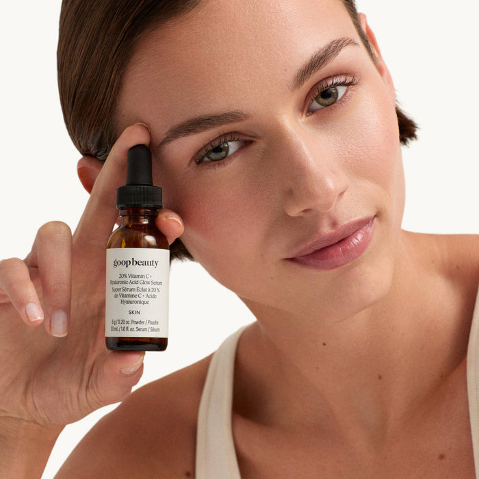 Goop-GOOPGLOW 20% Vitamin C + Hyaluronic Acid Glow Serum-Skincare-20_vitamincserum_imgCarousel_benefitstatement-The Detox Market |