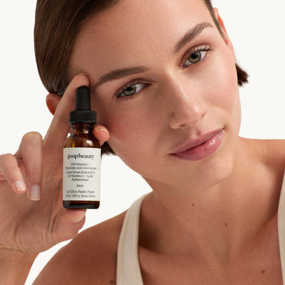 Goop-GOOPGLOW 20% Vitamin C + Hyaluronic Acid Glow Serum-Skincare-20_vitamincserum_imgCarousel_benefitstatement-The Detox Market |
