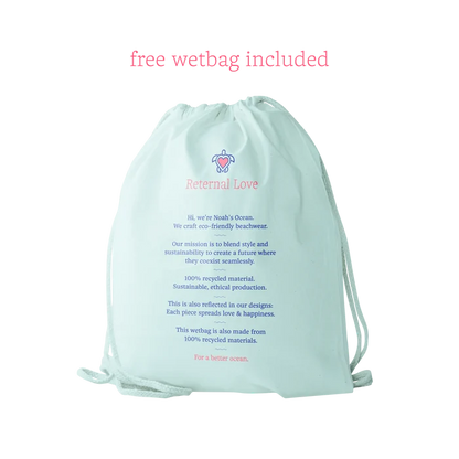 Nachhaltiger gratis Wetbag aus recyceltem Material von Noah*s Ocean.