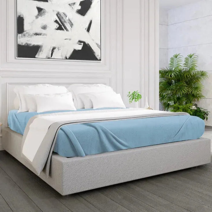GPF Collection Fleece Blanket Light Blue - Rifz Textiles Inc