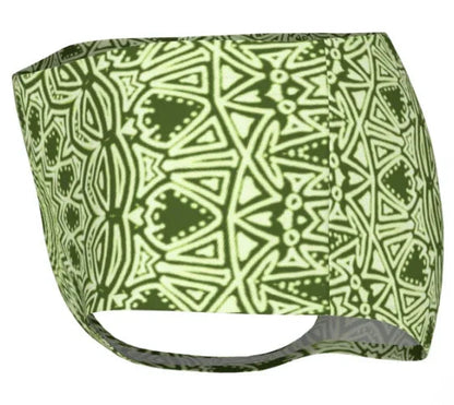 Green Mandala Mini Shorts - Yelena Noah Designs