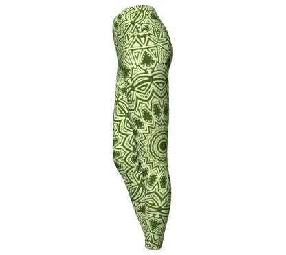 Green Mandala Yoga Pant - Yelena Noah Designs