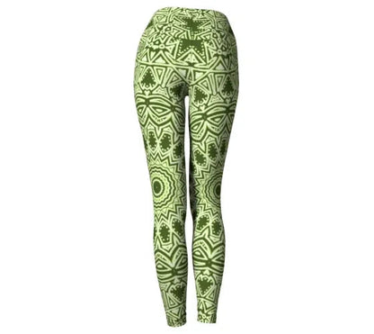 Green Mandala Yoga Pant - Yelena Noah Designs