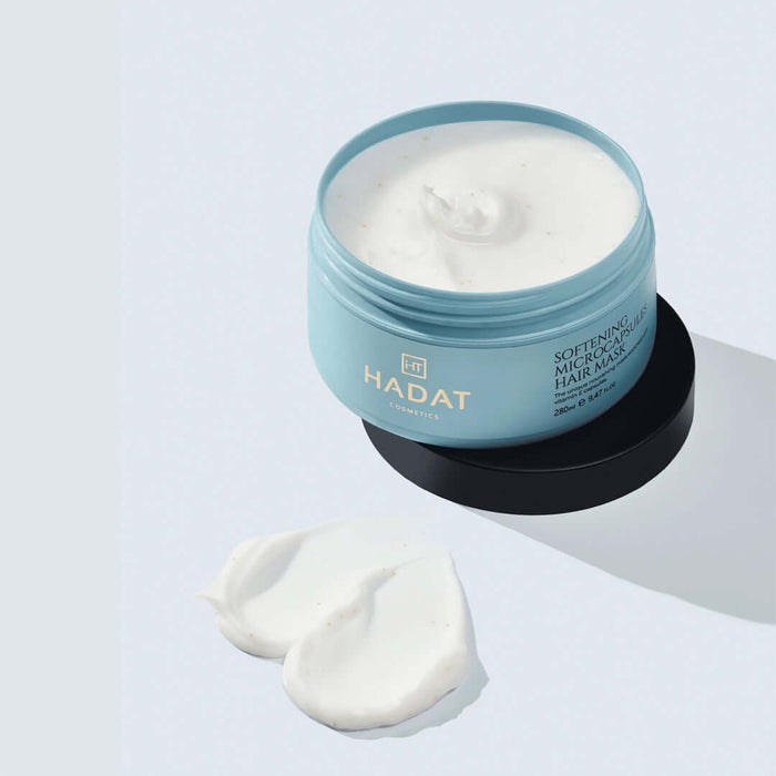 HADAT Cosmetics Softening Microcapsule Hair Mask -glotninanti, maitinamoji kaukė 280ml