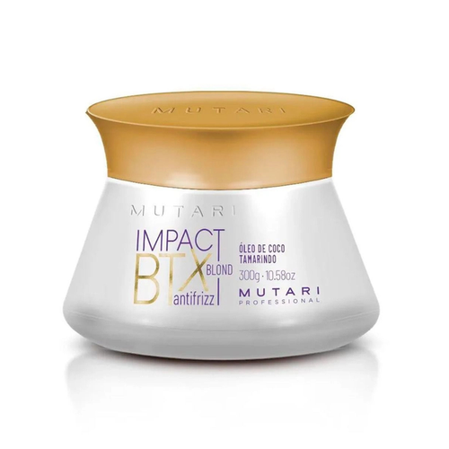HAIR VOLUME REDUCER IMPACT BTX BLOND ANTIFRIZZ  300g HAIR WITH SHINE, NUTRITION, REPAIR, SOFTNESS AND FRIZZ CONTROL.