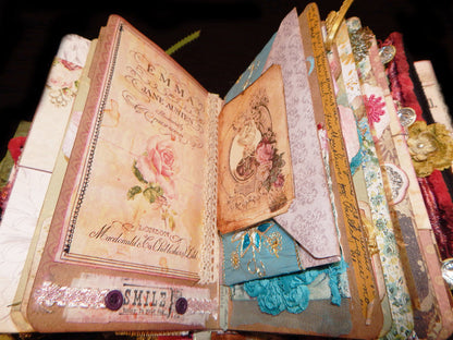 Hand-Stitched Jane Austen Mixed Media Book/Journal - HUGE!