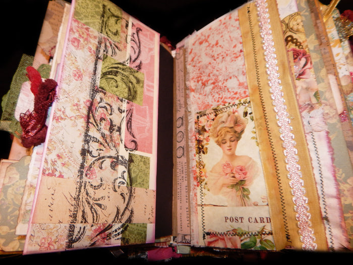 Hand-Stitched Jane Austen Mixed Media Book/Journal - HUGE!