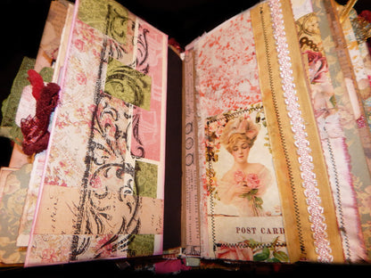 Hand-Stitched Jane Austen Mixed Media Book/Journal - HUGE!