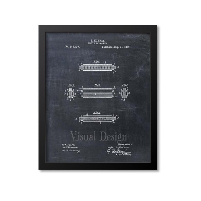 Harmonica Patent Print
