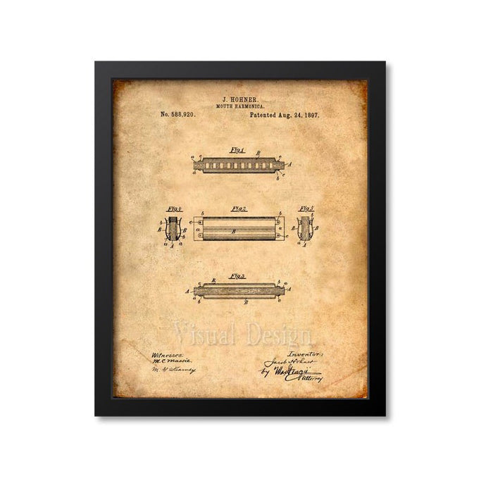 Harmonica Patent Print