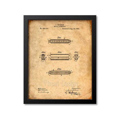 Harmonica Patent Print