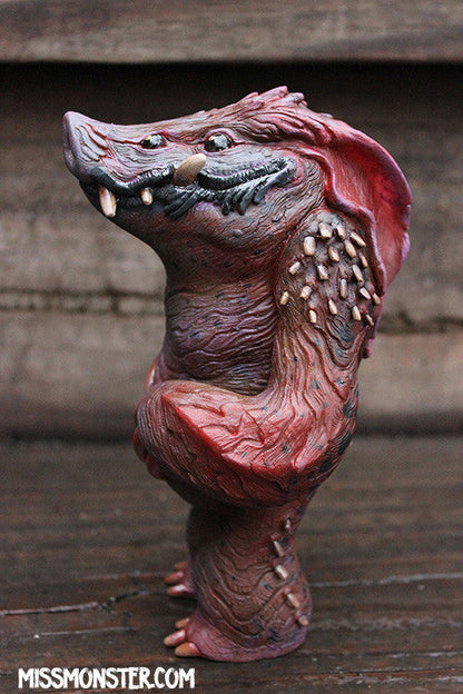 HAWGMAW CAST TOY- PAINTED , ONE OF A KIND- SPOTTED