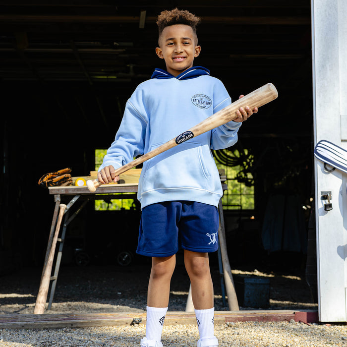 Baseball Lifestyle 101 Youth Fleece Sweatshorts Navy Blue