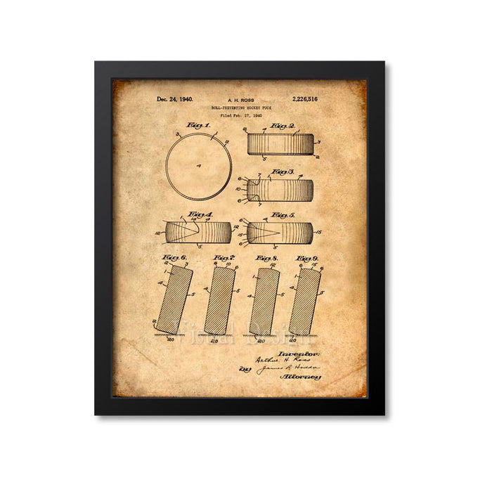 Hockey Puck Patent Print