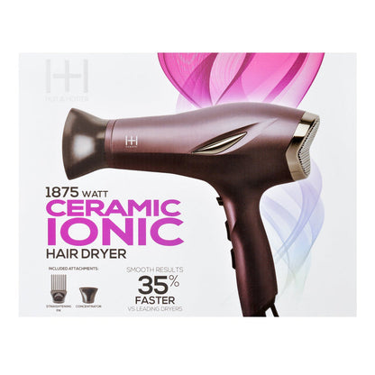 Hot & Hotter 1875 Watt Ceramic Ionic 5904 Hair Dryer - ikatehouse