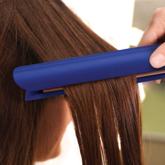 Hot & Hotter Multi Styler Straightener & Curler 1" Blue - ikatehouse