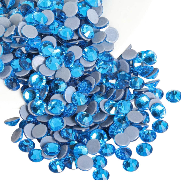 Hotfix Capri Blue Rhinestone SS10 (2.8mm) for T-Shirts, Hoodies, Jackets, Apparel, DIY & more