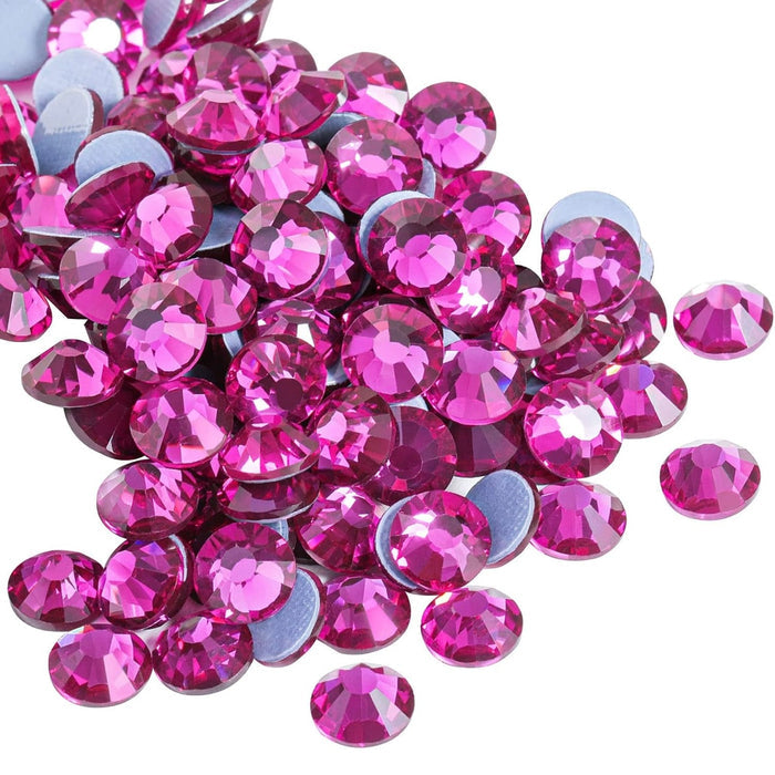 Hotfix Fuchsia Rhinestone SS10 (2.8mm) for T-Shirts, Hoodies, Jackets, Apparel, DIY & more