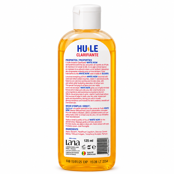 Huile Clarifiante White Now | Radiant Skin Care Oil - Yado African & Caribbean Market