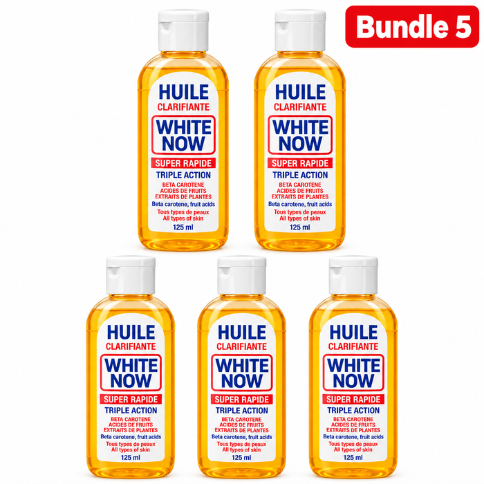 Huile Clarifiante White Now, nourishing skincare oil designed to moisturize and soften skin while helping promote a smoother, even-looking, and radiant complexion for daily care.