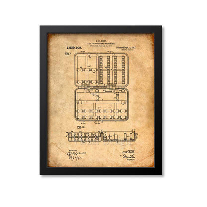 Hypodermic Instrument Case Patent Print