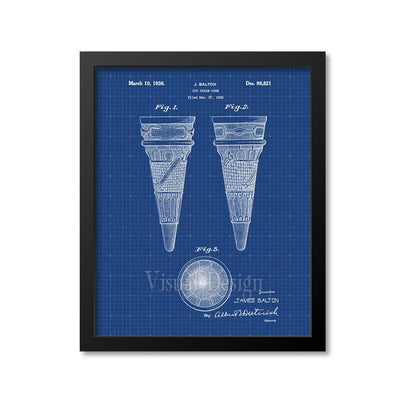 Ice Cream Cone Patent Print