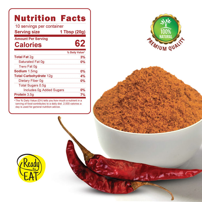 Idly Chilli Powder - 200g - Ready to Eat Rice Mix | Quick and Nutritious
