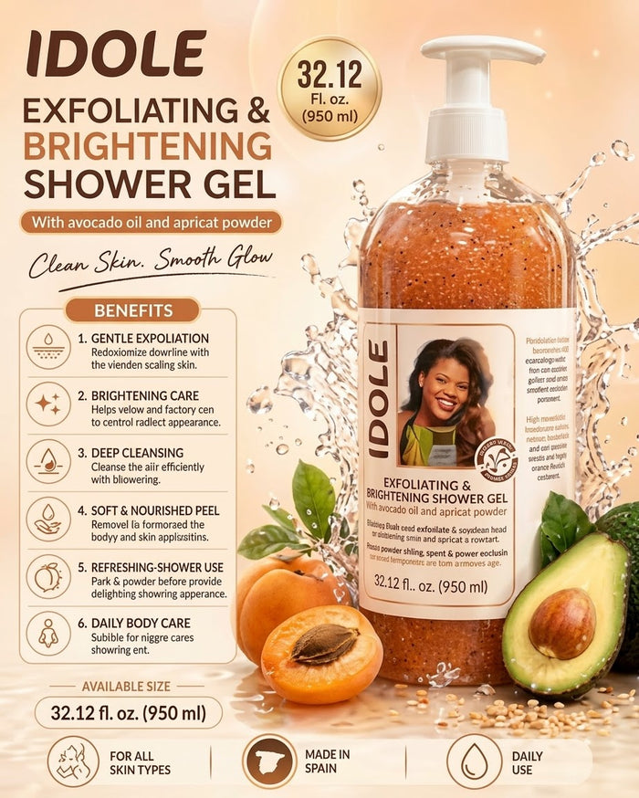 Idole Papaya Exfoliating Scrub Shower Gel (1000ml)
