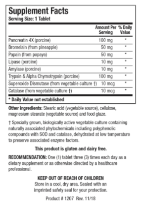 Intenzyme Forte (100 ct) by Biotics Research