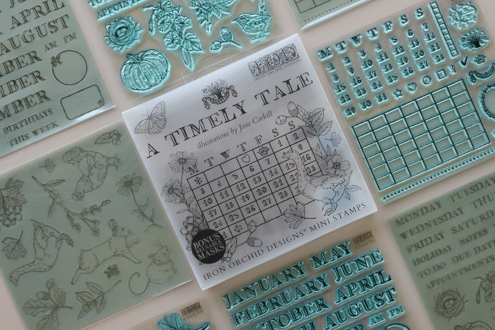IOD - A Timely Tale 6x6 IOD Stamp Set™ - 4 (6x6 sheets)