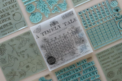 IOD - A Timely Tale 6x6 IOD Stamp Set™ - 4 (6x6 sheets)