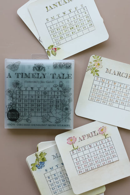 IOD - A Timely Tale 6x6 IOD Stamp Set™ - 4 (6x6 sheets)