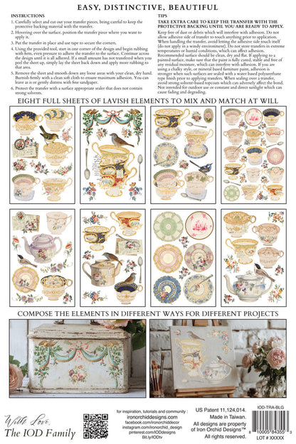 IOD - Iron Orchid Designs - The Belgravia Transfer 8"x12" Pad™
