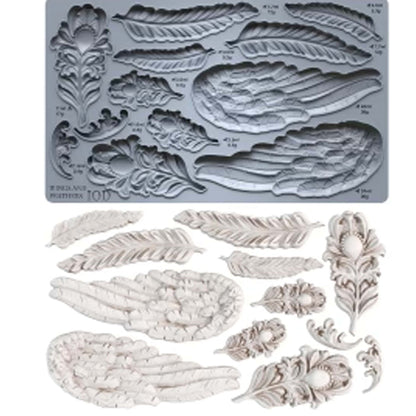 Iron Orchid Decor Mould - Wings & Feathers