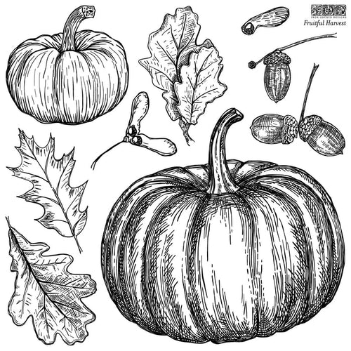 Iron Orchid Decor Stamp Set - 12x12 - Fruitful Harvest